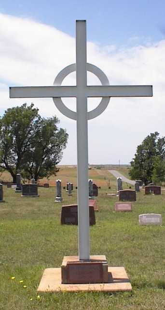 The St. Peter and Paul Cemetery at Anthon, Oklahoma where much of the Janning family is laid to rest. The Janning farm was a couple of miles down this road. (Courtesy of Larry Guthrie)