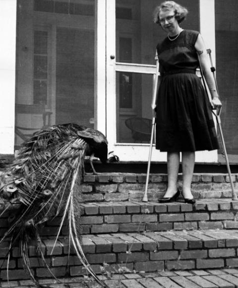 Catholic writer Flannery O'Connor is seen in an undated photo. (CNS/Atlanta Journal-Constition, via AP, courtesy "Flannery"/Floyd Jillson)