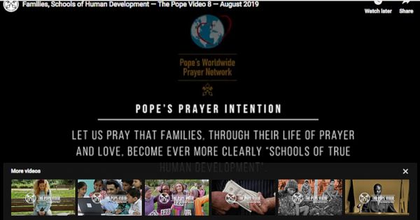 Pope urges families build a better future through stronger prayer life