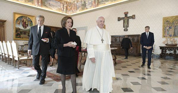 Despite Row At Home, Speaker Pelosi Receives Communion At Papal Mass ...