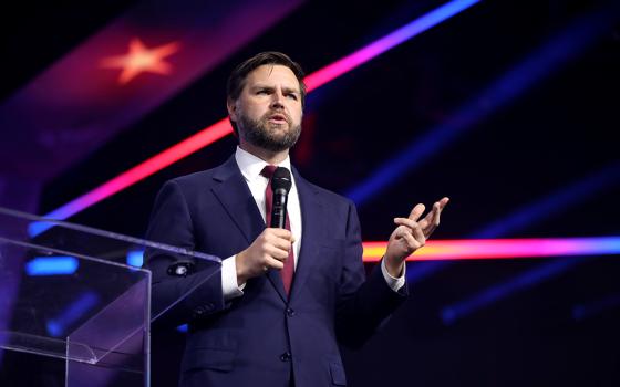 Ohio Sen. J.D. Vance speaks at the People's Convention in Detroit June 16. (Wikimedia Commons/Gage Skidmore)