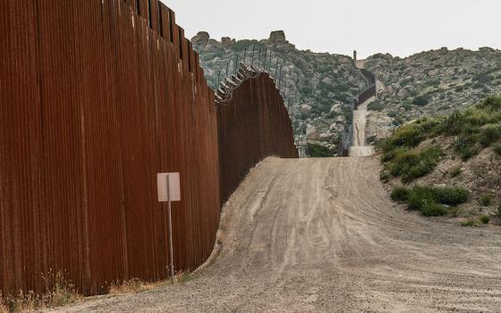 The U.S.-Mexico border wall is seen in Jacumba Hot Springs, California, June 3. (OSV News/Reuters/Go Nakamura)