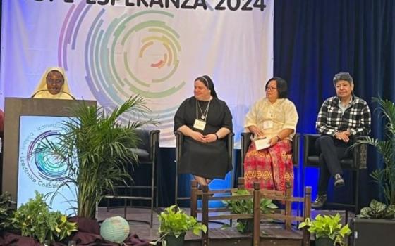 Sr. Mary Justine Naluggya speaks during the Hope/Esperanza Conference 2024 sponsored by the Leadership Collaborative program in Chicago Jan, 25-28. (Courtesy of Mary Justine Naluggya)