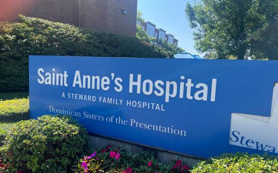 St. Anne's Hospital in Fall River, Massachusetts, is one of the former Caritas Christi hospitals now being sold by Steward Health Care in its bankruptcy proceedings. (NCR photo/Brian Fraga)