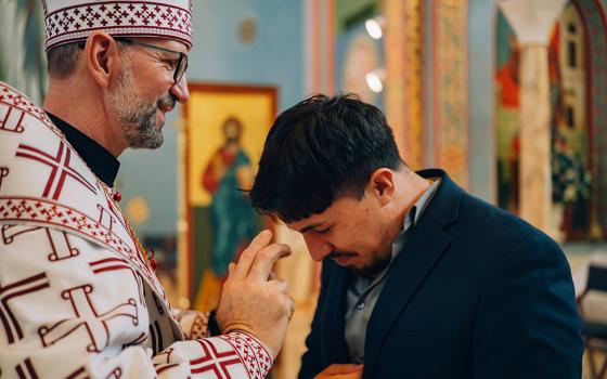 Artur Bubnevych is consecrated as the new bishop of the Holy Protection of Mary Byzantine Catholic Eparchy of Phoenix. The consecration was held Jan. 28 at Annunciation Byzantine Catholic Church in Anaheim, California. (Jonathan Cabada)