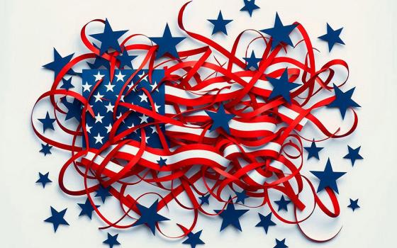 Illustration of American flag unravelling (Dreamstime/Nicoleta Raluca Tudor)