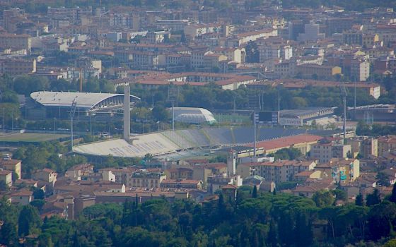 Artemio Franchi stadium, designed by Pier Luigi Nervi 90 years ago, in Florence, Italy, August 2009 (Wikimedia Commons/Andrzej Otrębski)