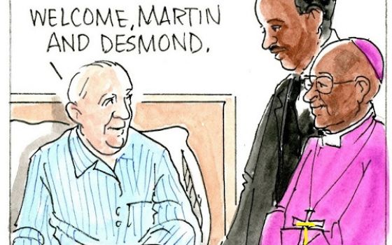 Francis, the comic strip: Francis gets some inspiration from Martin and Desmond.